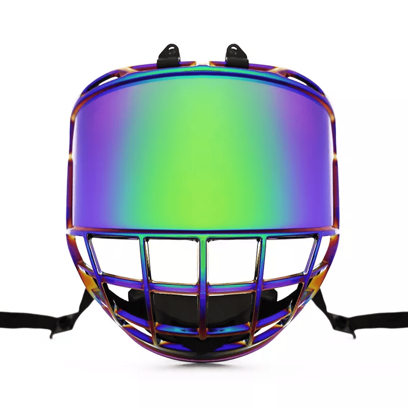 Anti-Kabut Chrome Senior Ice Hockey Cage Gelembung Visor