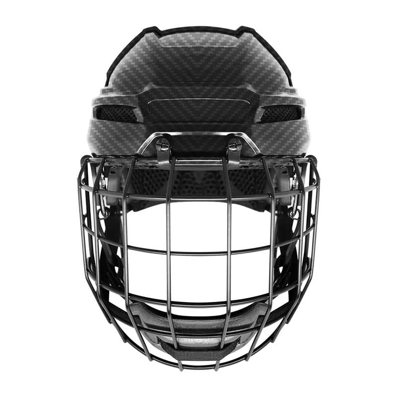 Serat Karbon 3D Printed Liner Ice Hockey Helm