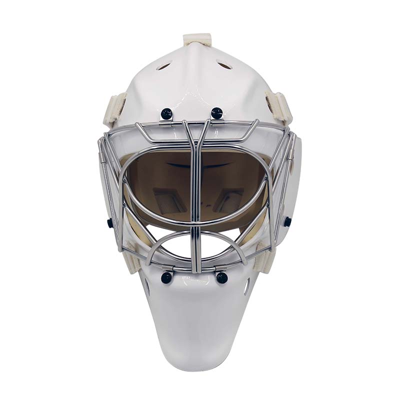 Helm Kiper Hoki PC Shell Kanthi Kandang Mata Kucing Ketangguhan Ultra-kuwat lan Ketahanan Cuaca Dingin