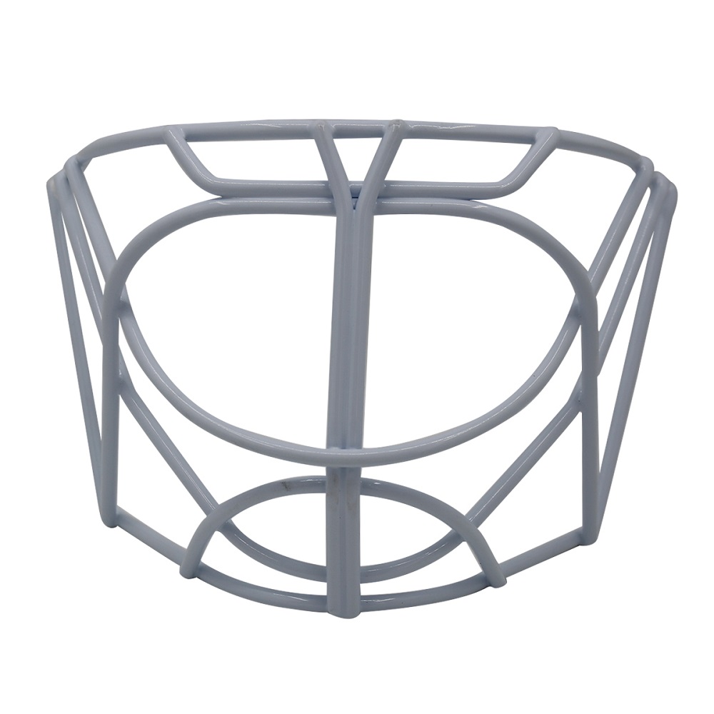 Kandhang Helm Kiper Hoki Putih kanthi Diameter Kawat 4.8mm